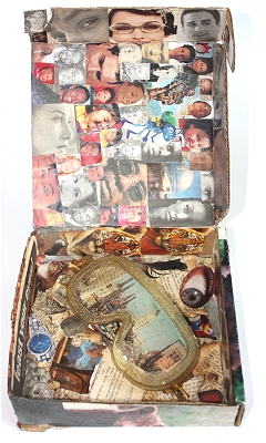 fluxus, fluxus artist, artists, box assemblage,  collage, collage museum