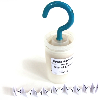 Spare Alphabet for a Man of Letters - 2009 Robert Kirkbride, PhD - New York, USA